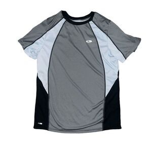CHAMPION Youth Grey, White, & Black Athletic Top Size XL (16-18)